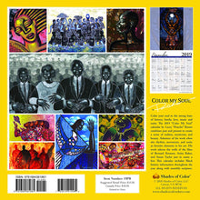Load image into Gallery viewer, 2019 African American Wall Calendar with Genuine Black Art by Poncho Brown and Monthly Scripture Matching Gift Envelope To Preserve Your Calendar Includes Black History Facts All Year Round
