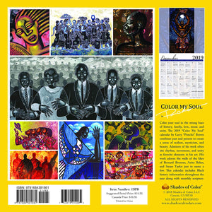 2019 African American Wall Calendar with Genuine Black Art by Poncho Brown and Monthly Scripture Matching Gift Envelope To Preserve Your Calendar Includes Black History Facts All Year Round