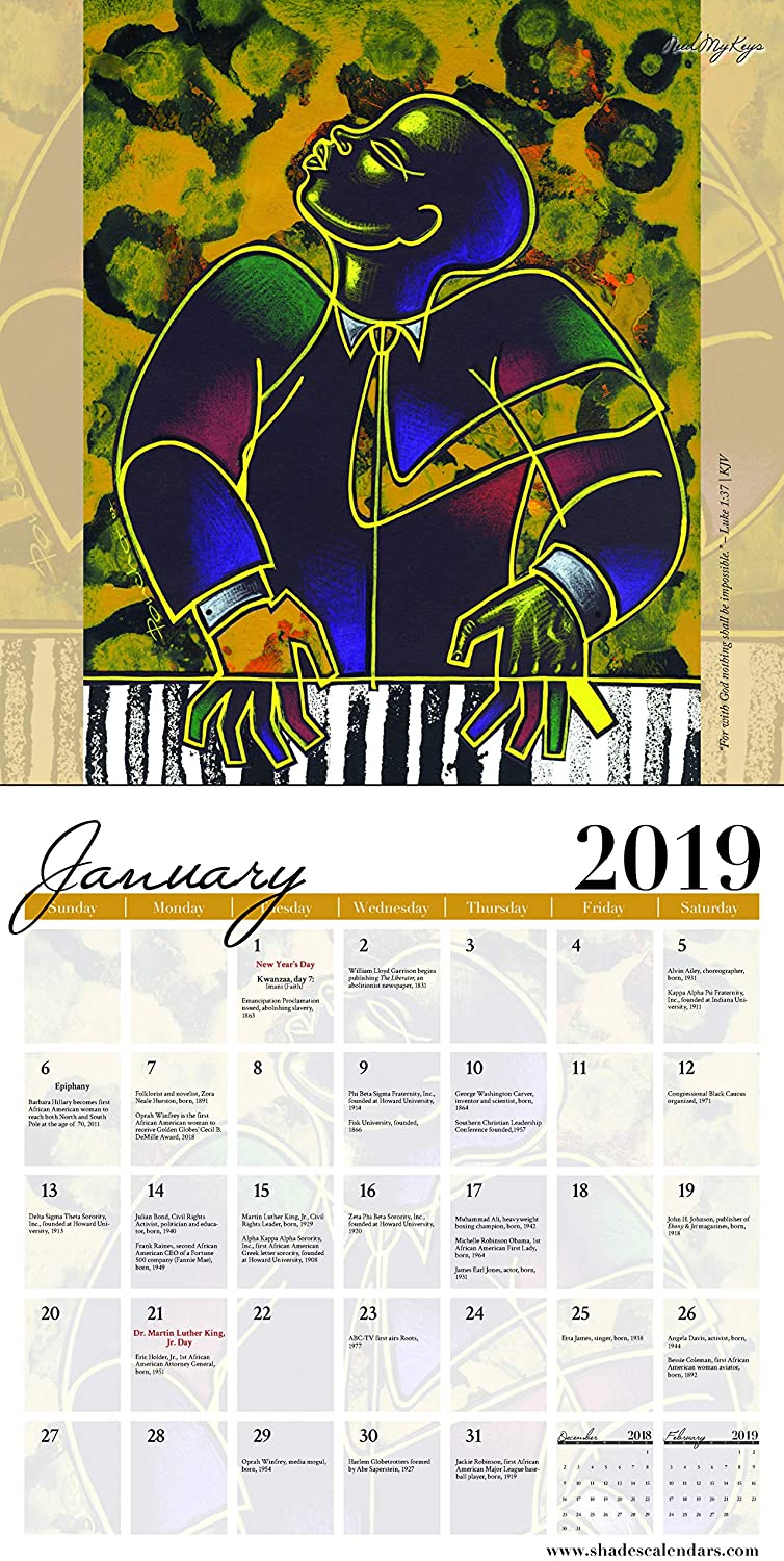 2019 Color My Soul Calendar