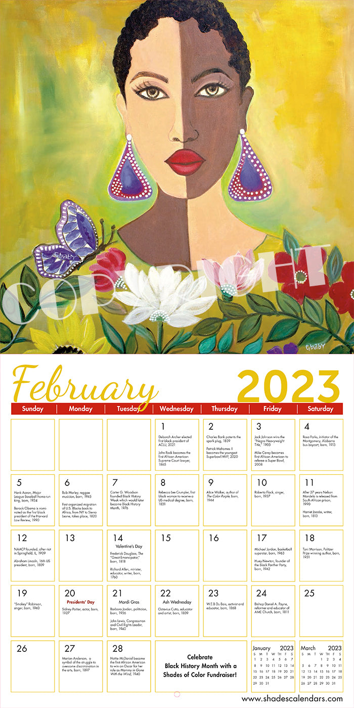 2023 I Am Enough Wall Calendar by Sylvia “Gbaby” Cohen