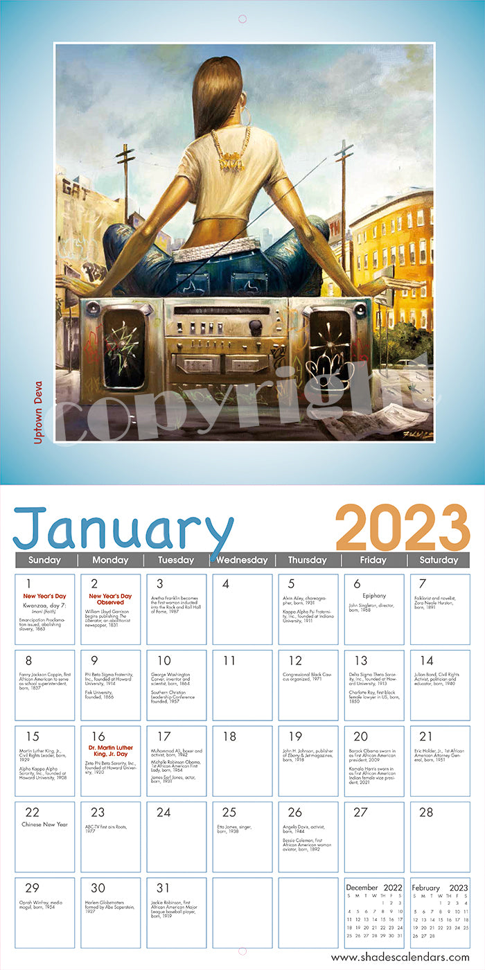 2023 Shades of Color Kids Wall Calendar - Frank Morrison