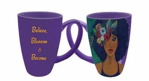 Believe, Blossom & Become Latte Mug