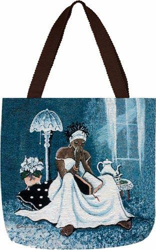 My Cup Runneth Over Woven Tote Bag by Annie Lee