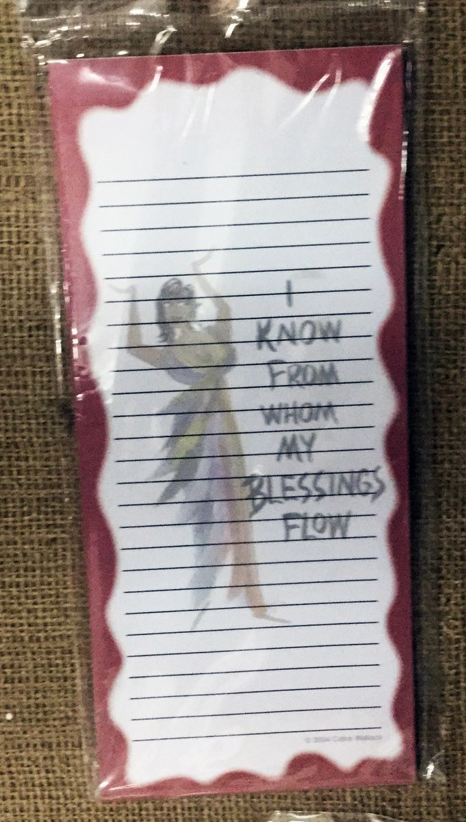 I Know From Whom My Blessings Flow Magnetic Note Pad