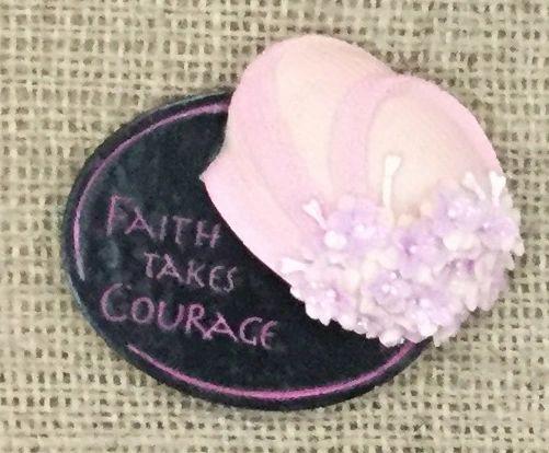 Faith Takes Courage Rosebud Magnet