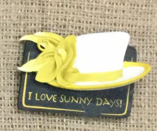 I Love Sunny Days Rosebud Magnet