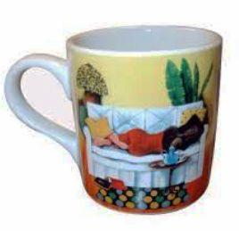 Steeping And Sleeping Hot Drink Mug with art by Annie Lee