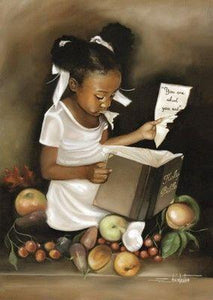 You Are What You Eat girl print by Edwin Lester
