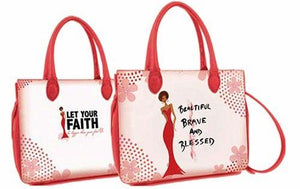 Beautiful, Brave and Blessed African American Bible Bag