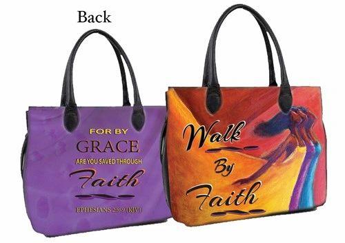 Walk by Faith Purse Style Bible Bag By Kerream Jones