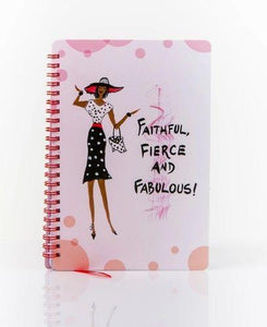 140 Lined pages inside Faithful, Fierce and Fabulous Journal! Each 5.5 x 8.5 journal includes Pages inside lined with inspirational quotes!