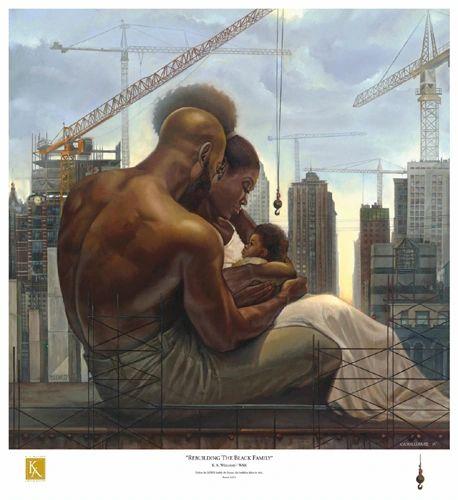 Rebuilding The Black Family Limited Edition print by WAK (Kevin A Williams)
