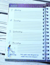 Load image into Gallery viewer, 2022 Blessed and Highly Favored Weekly Inspirational Planner by Cidne Wallace
