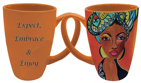 Expect, Embrace & Enjoy Latte Mug