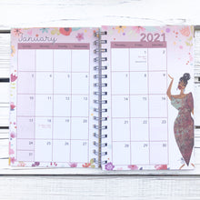 Load image into Gallery viewer, 2021 &quot;GIRLFRIENDS - GIVE YOURSELF SOME LOVE&quot; 2021 Weekly Inspirational Planner
