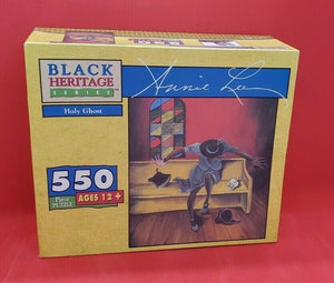 Brand new in factory sealed box, GEEBEE Black Heritage Series 550 piece puzzle "Holy Ghost" featuring the work of artist Annie Lee. 