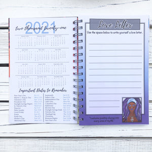 2021 "I AM AUTHENTIC" 2021 Inspirational Planner by Sylvia “Gbaby” Cohen