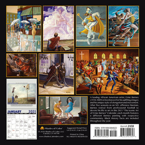 2021 "THE ICONIC ART OF ERNIE BARNES" 2021 Calendar