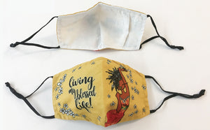LIVING MY BLESSED LIFE FACE MASKS (SET OF 2)