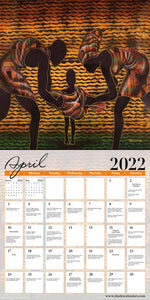2022 Color My Soul Wall Calendar by Larry Poncho Brown