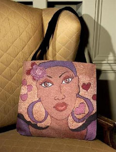 Pretty Eyes Woven Tote Bag by GBaby